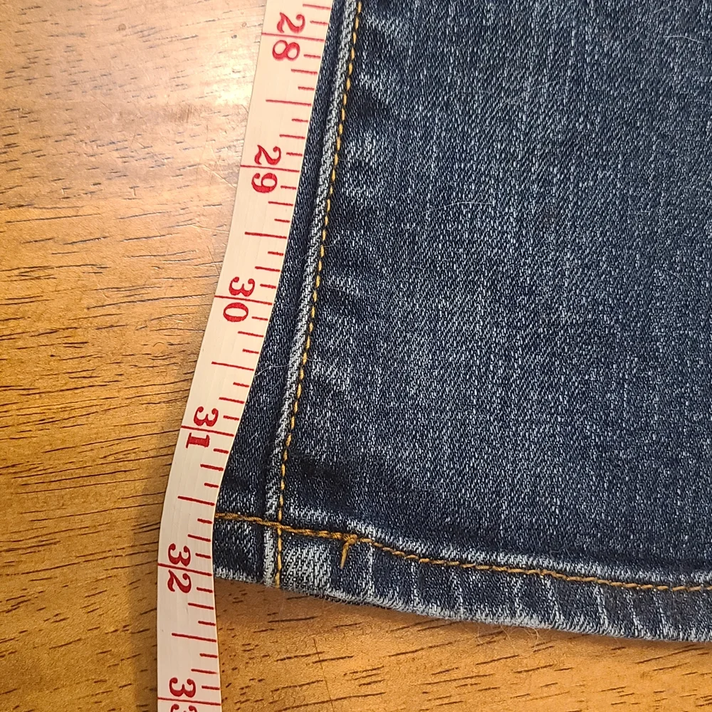 American Eagle Stretch Kick Boot Blue Denim Jeans Women’s Size 10 Long 2013 - Picture 12 of 12